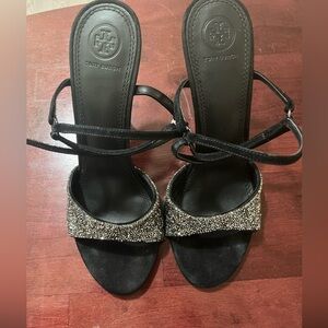 Tory Burch Glitter Heel Sandal, SZ 10M